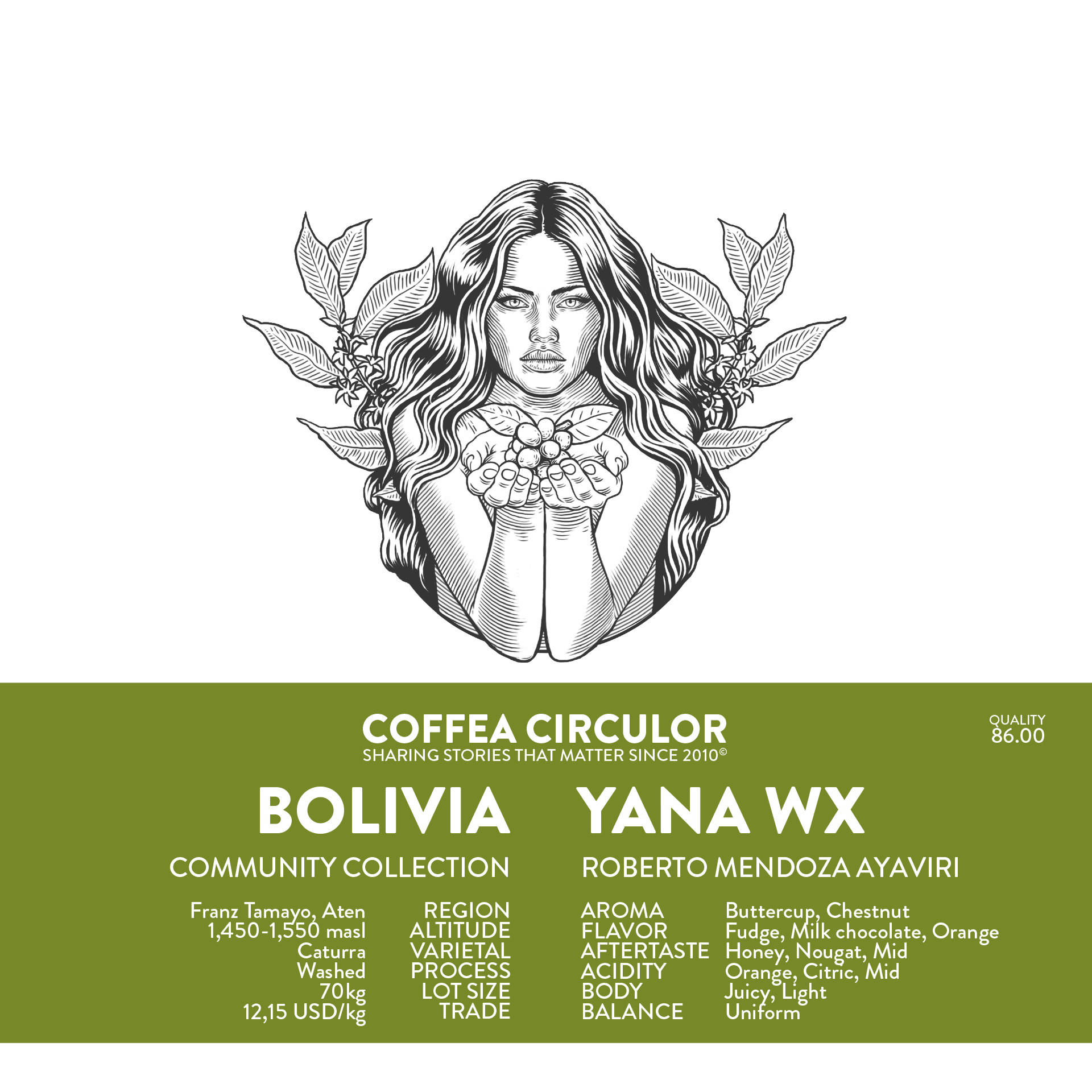 BOLIVIA Yana Caturra Washed WX (Espresso)