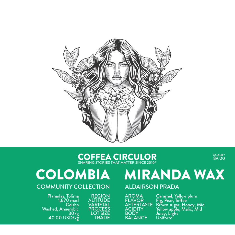 COLOMBIA Miranda Geisha Washed Anaerobic WAX
