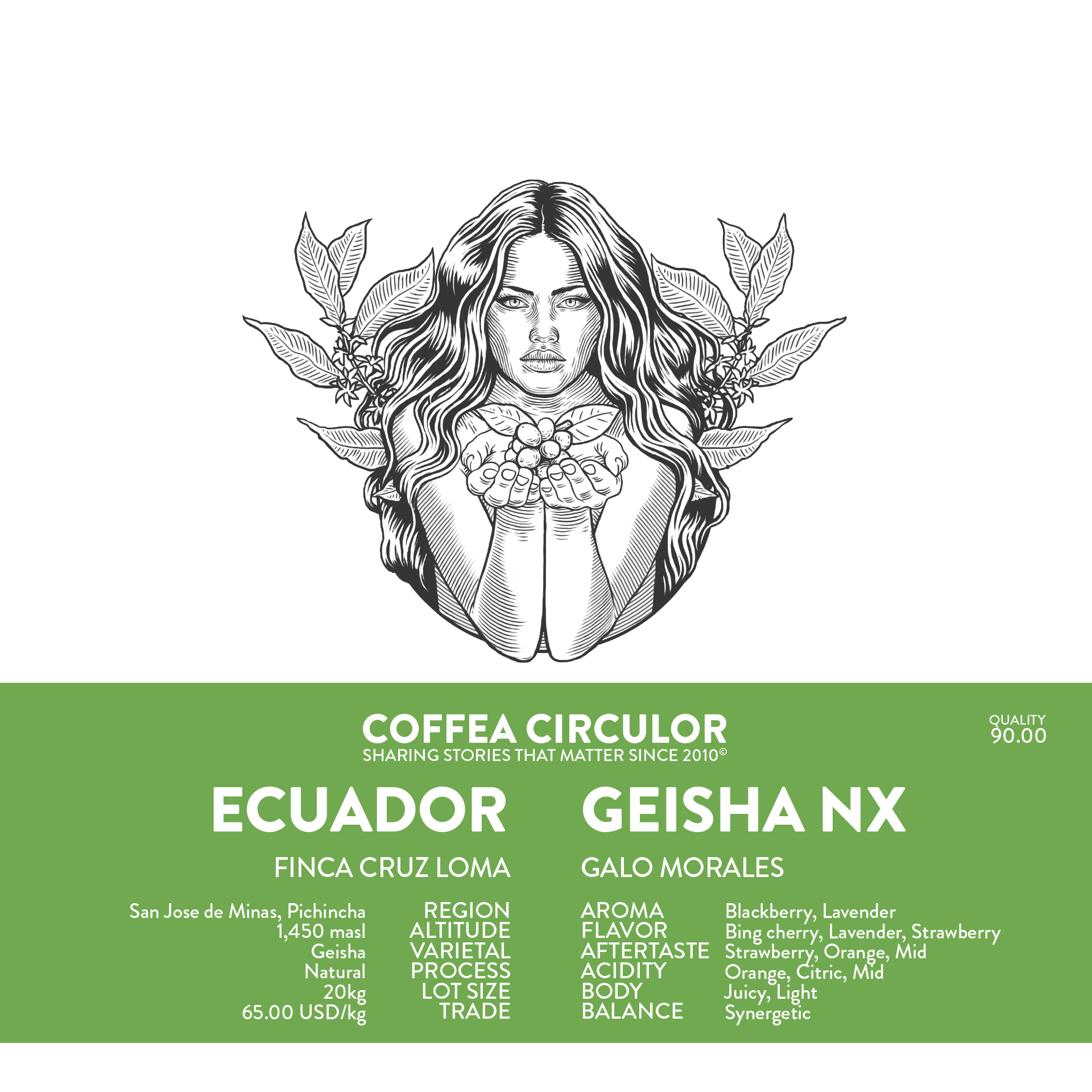 ECUADOR Galo Geisha Natural NX packshot