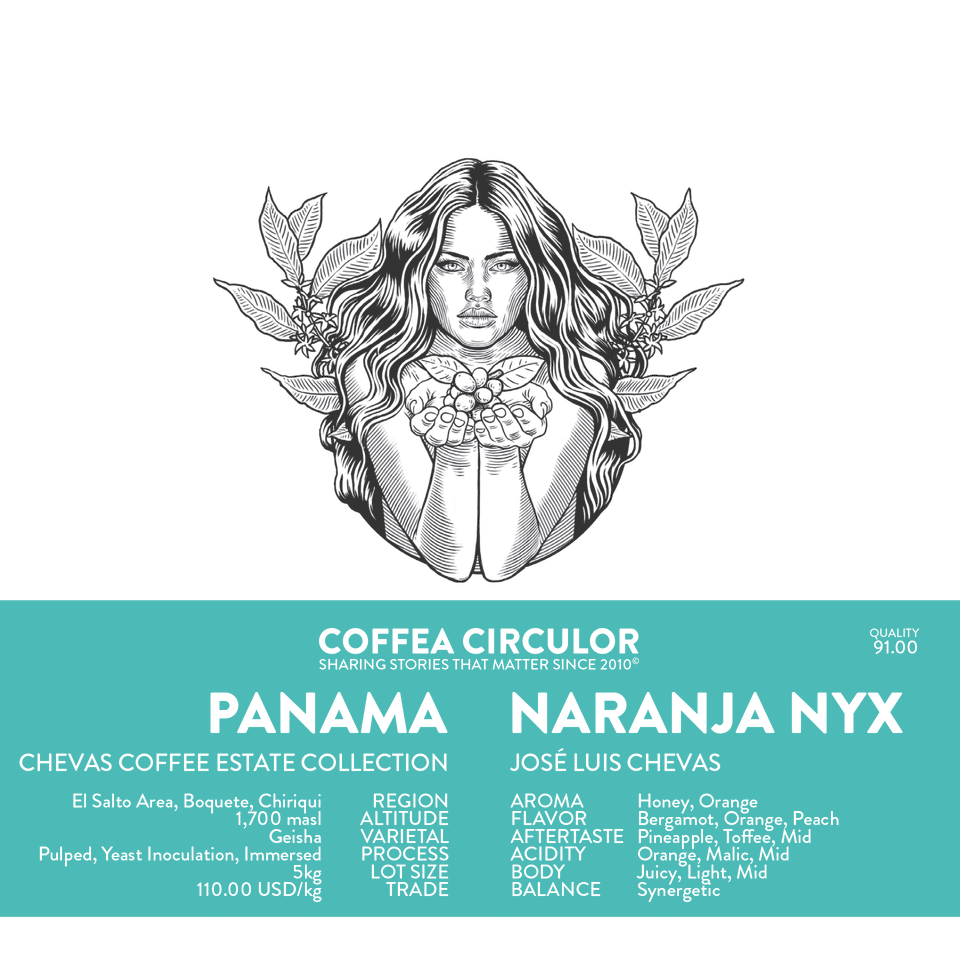 PANAMA Chevas Geisha Naranja Yeast Inoculation NYX