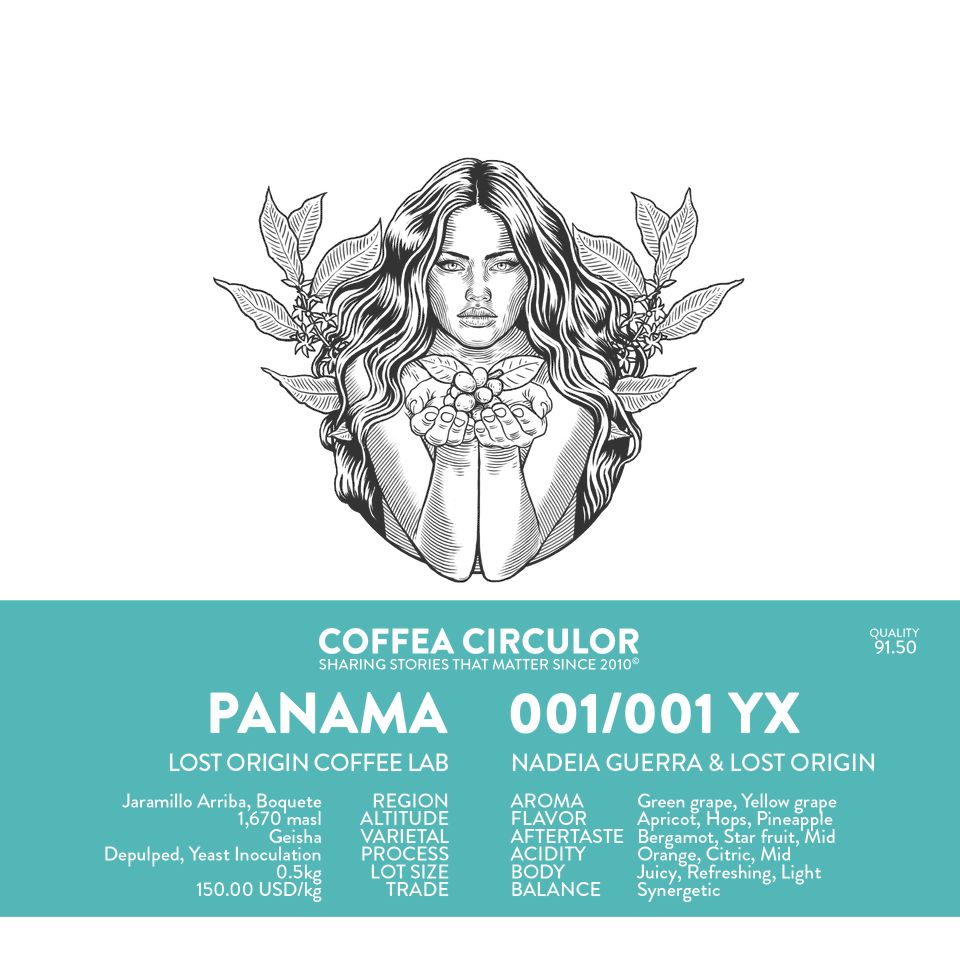 PANAMA Lost Origin Geisha 001/001 Yeast Inoculation YX