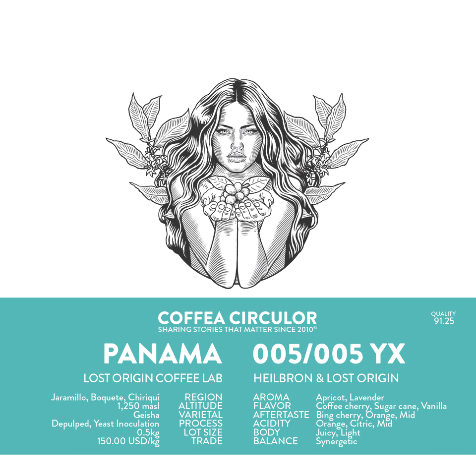 PANAMA Lost Origin Geisha 005/005 Yeast Inoculation YX