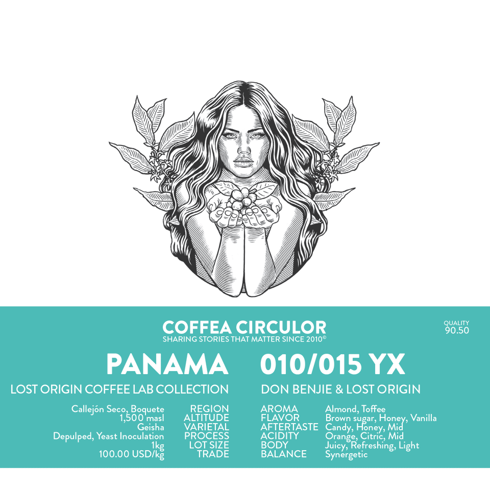 PANAMA Lost Origin Geisha 010/015 Yeast Inoculation YX
