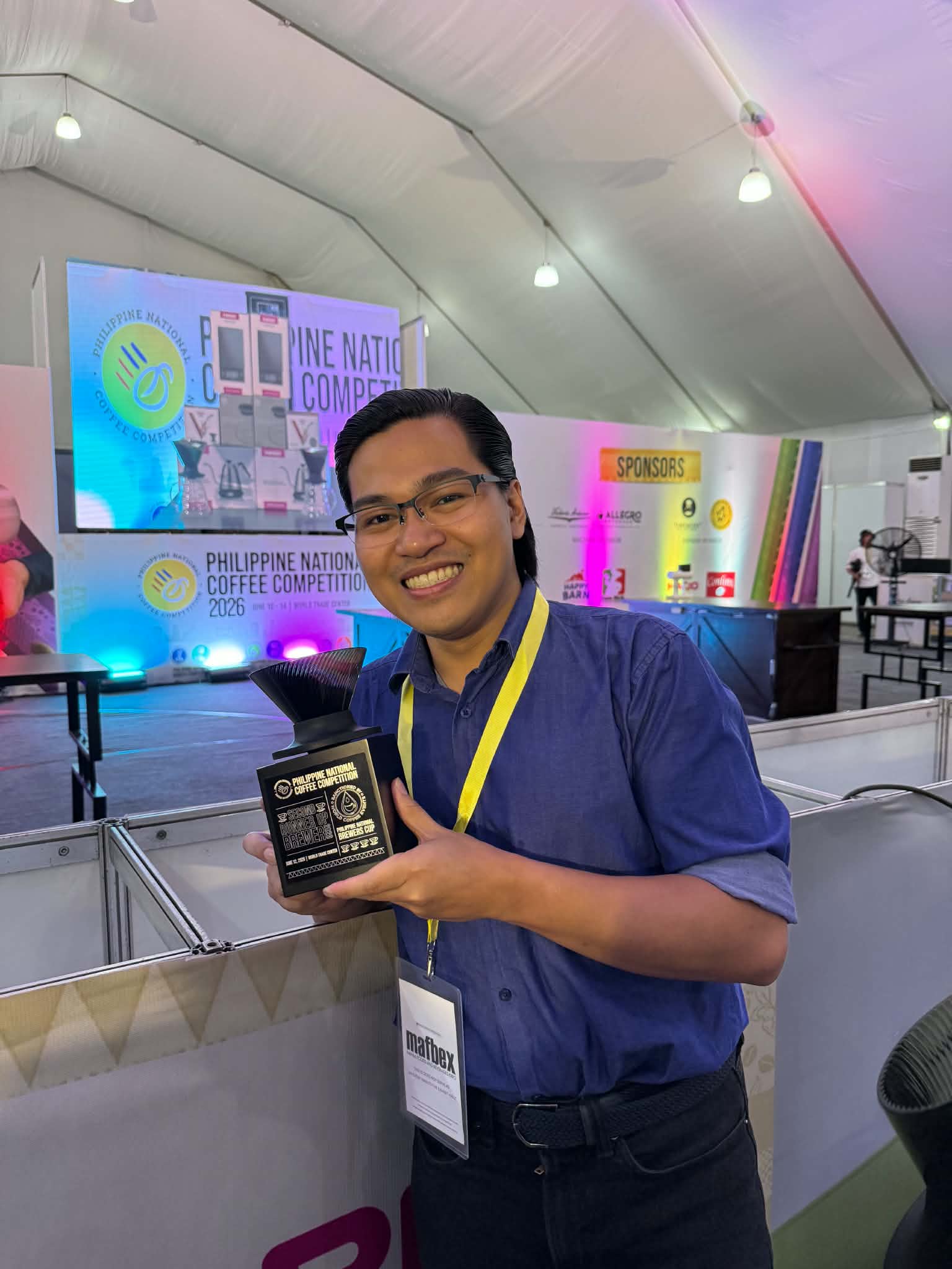 Richard Tungpalan places 3rd at the national 2026 SCA Philippine Coffee Championship in the Brewers Cup category using Coffea Circulor Kenya Estate Oxyco CCX MK2