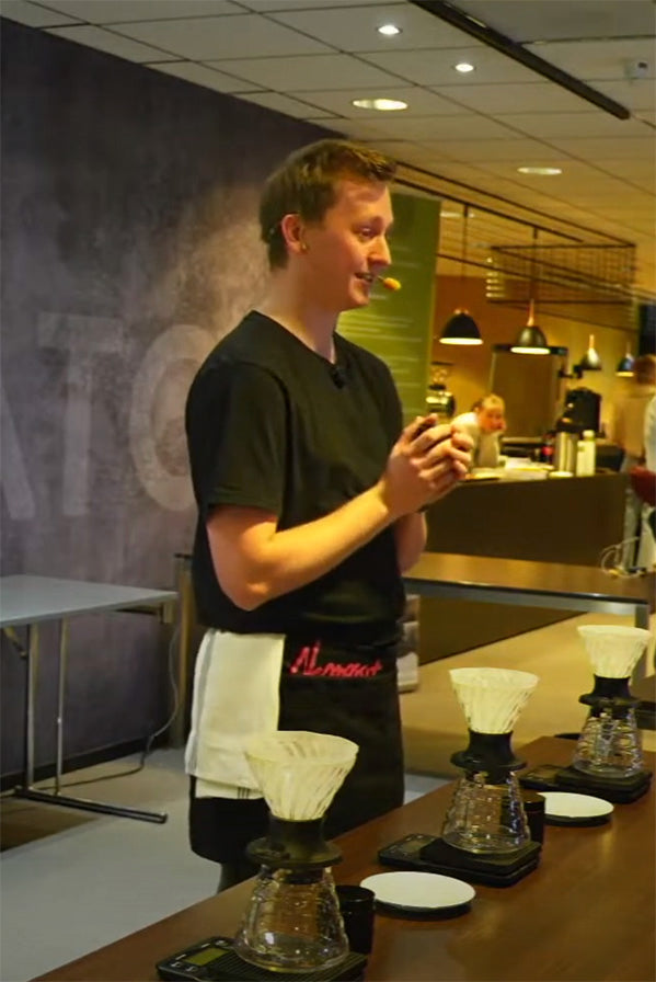 Simen Andersen wins the 2022 Norwegian Brewers Cup with Kenya Ortho NHX, Oslo, Norway