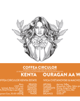 KENYA Coffea Circulor Ouragan Isolated Batian AA Washed WX
