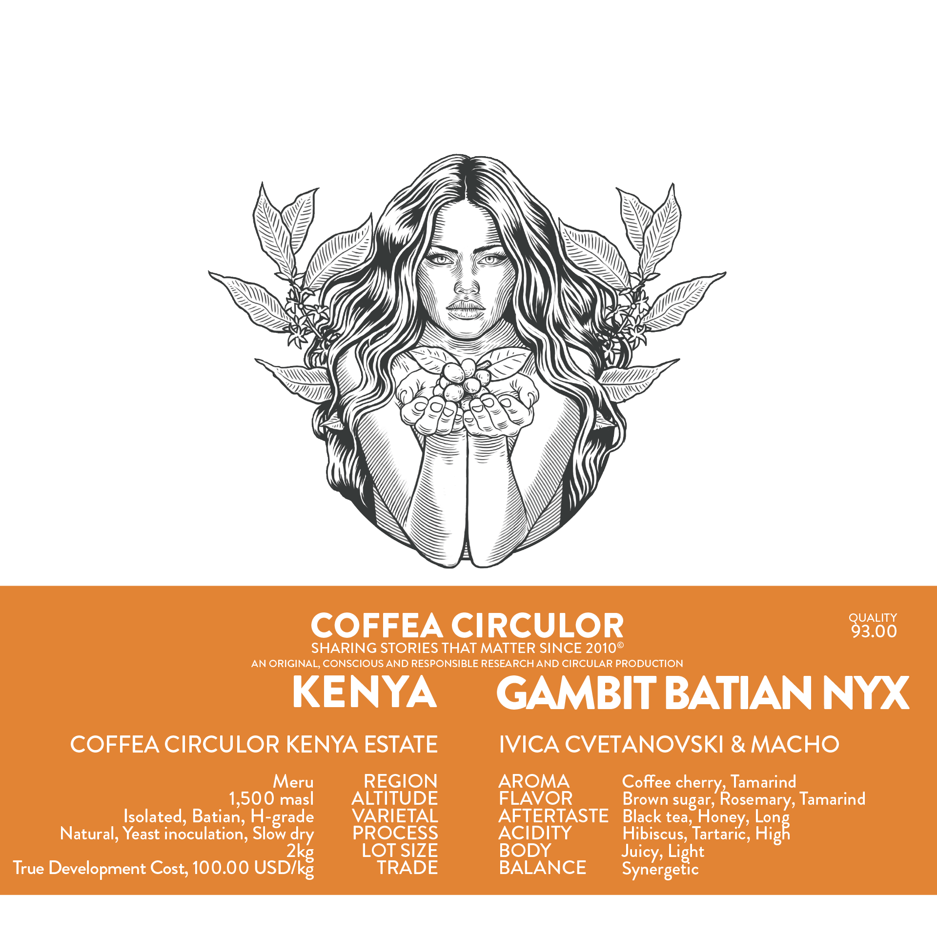 KENYA Coffea Circulor Gambit Isolated Batian NYX