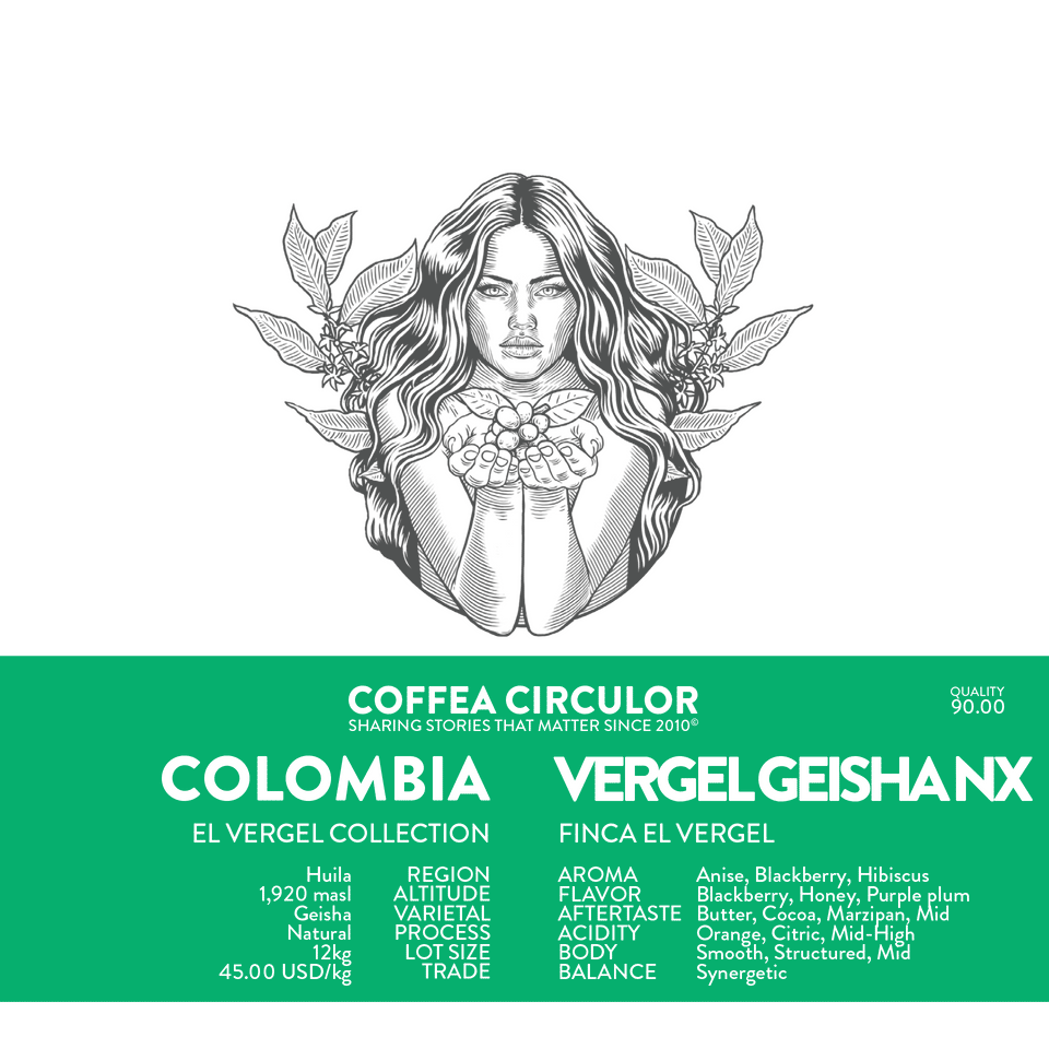 COLOMBIA Vergel Geisha Natural NX (Espresso)