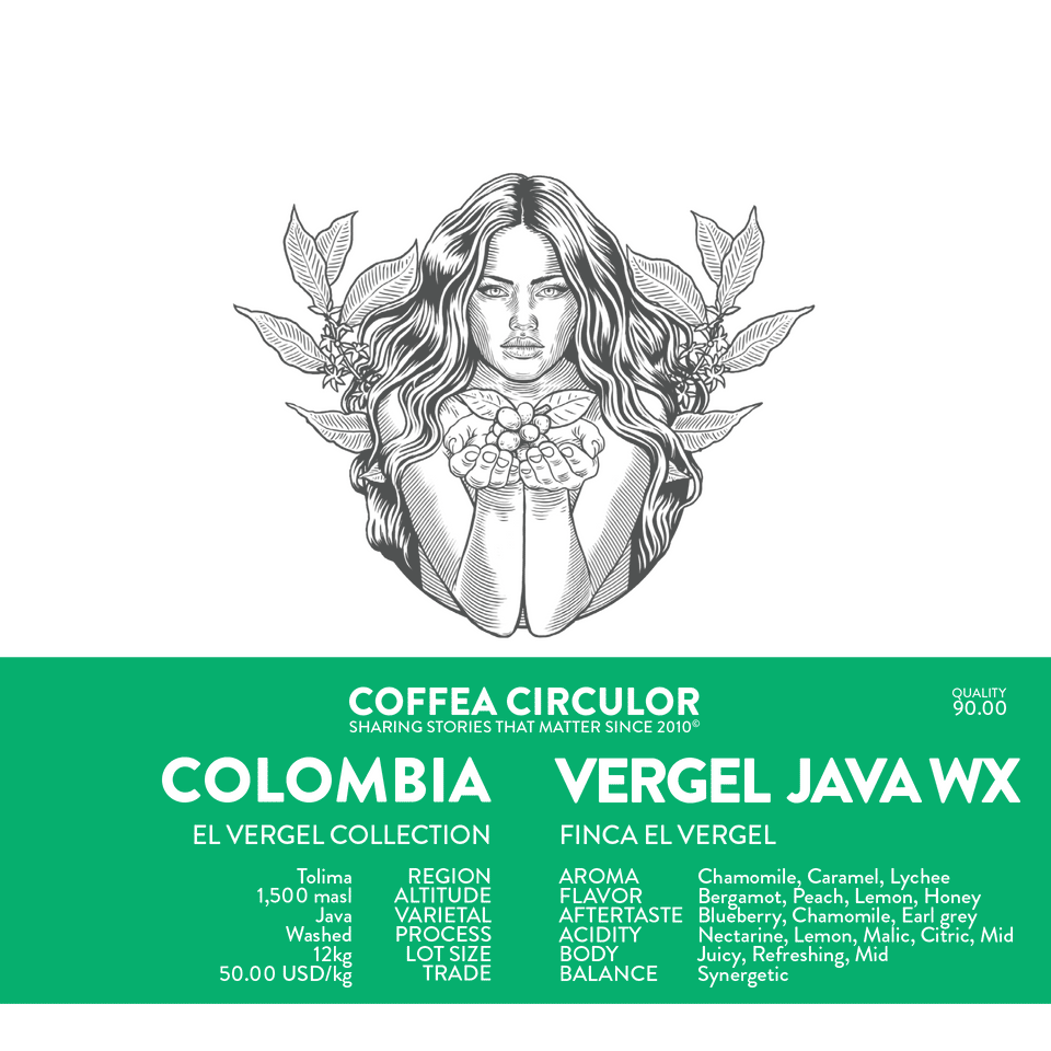 COLOMBIA Vergel Java Washed WX