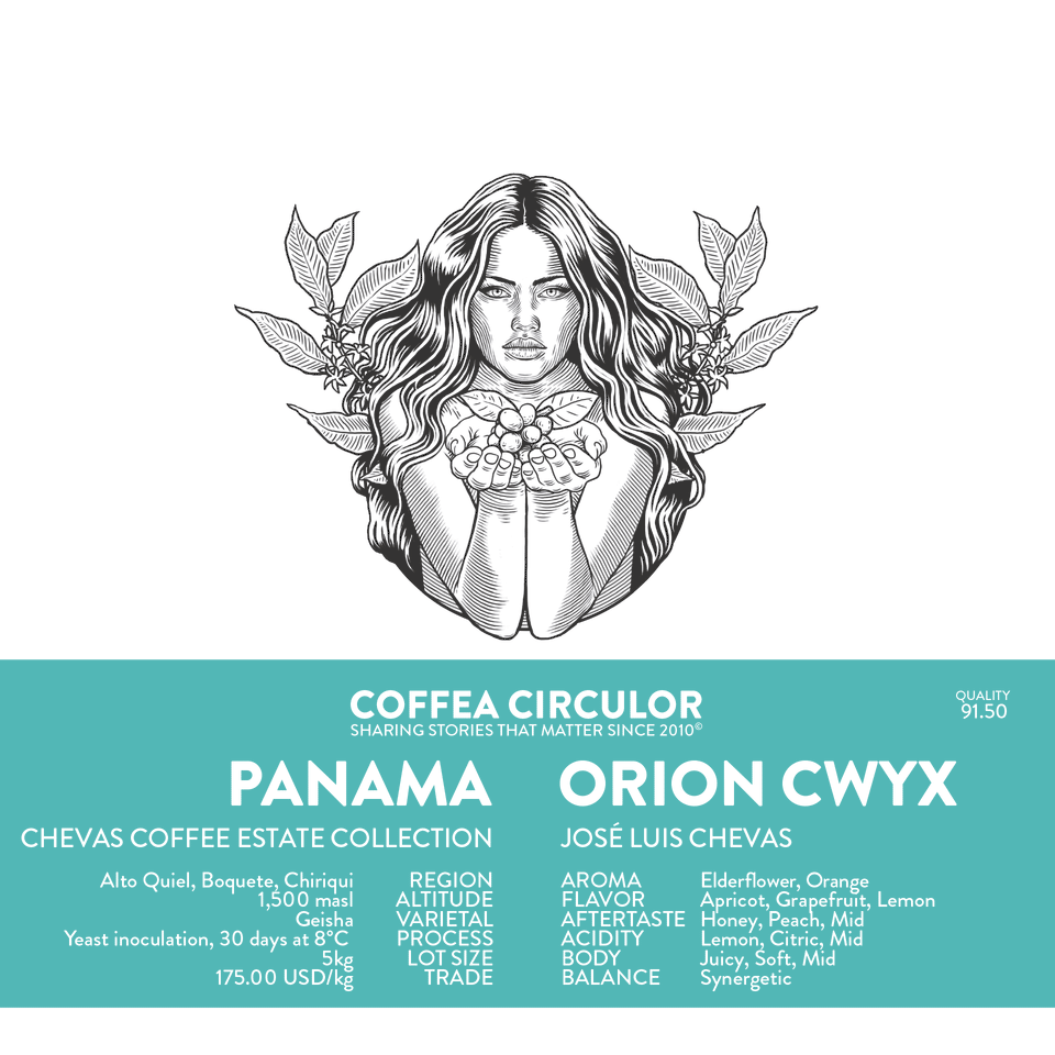 PANAMA Chevas Geisha Orion Cold Yeast Inoculated CWYX