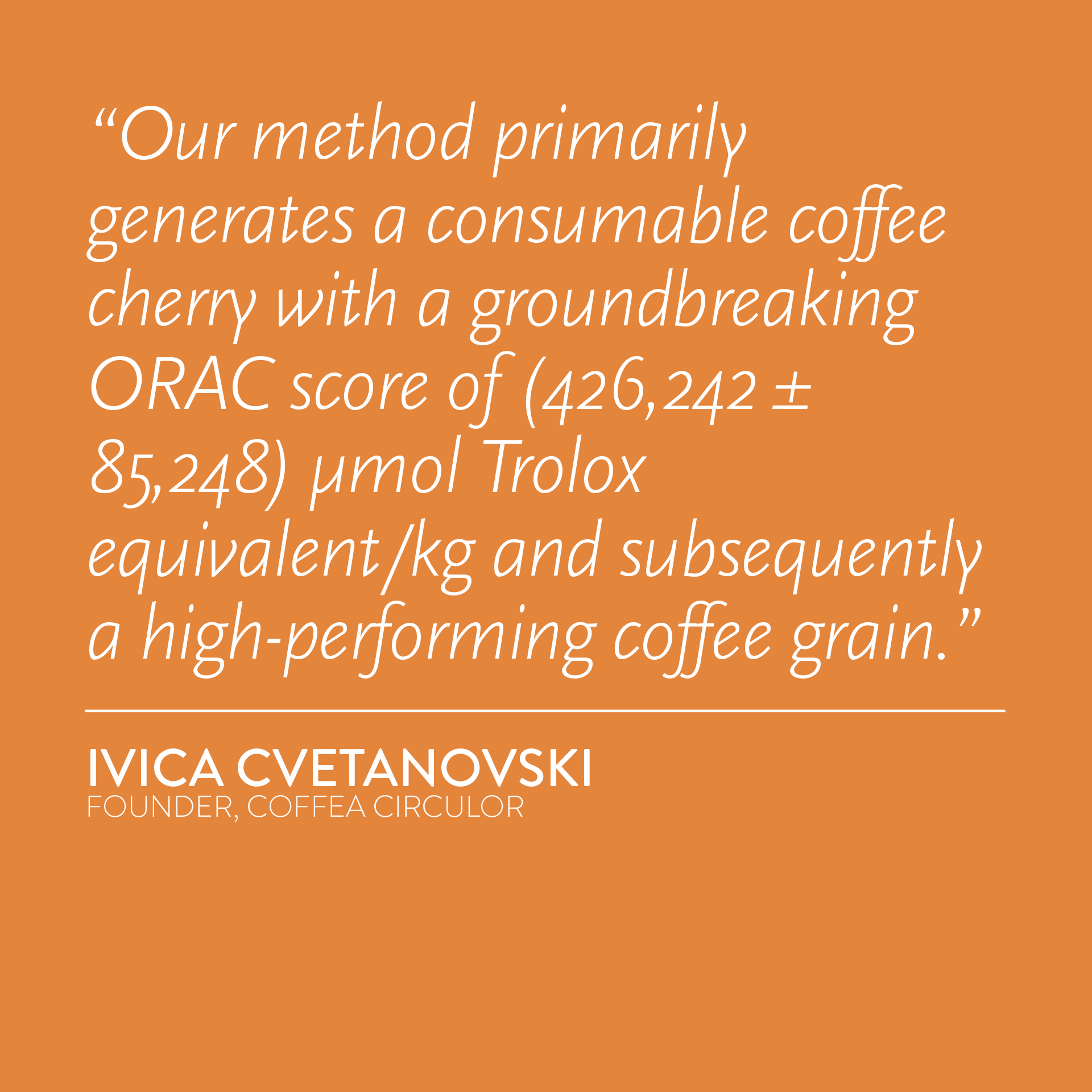 KENYA Coffea Circulor Bishop Afterlife Coffee Cherry Hyperfood Isolated Ruiru 11 Coffee Cherry/ORAC-Centered CCX