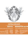KENYA Coffea Circulor Bishop Isolated Ruiru 11 AA Multi-Stage Wet Hypoxia Dry WHDX