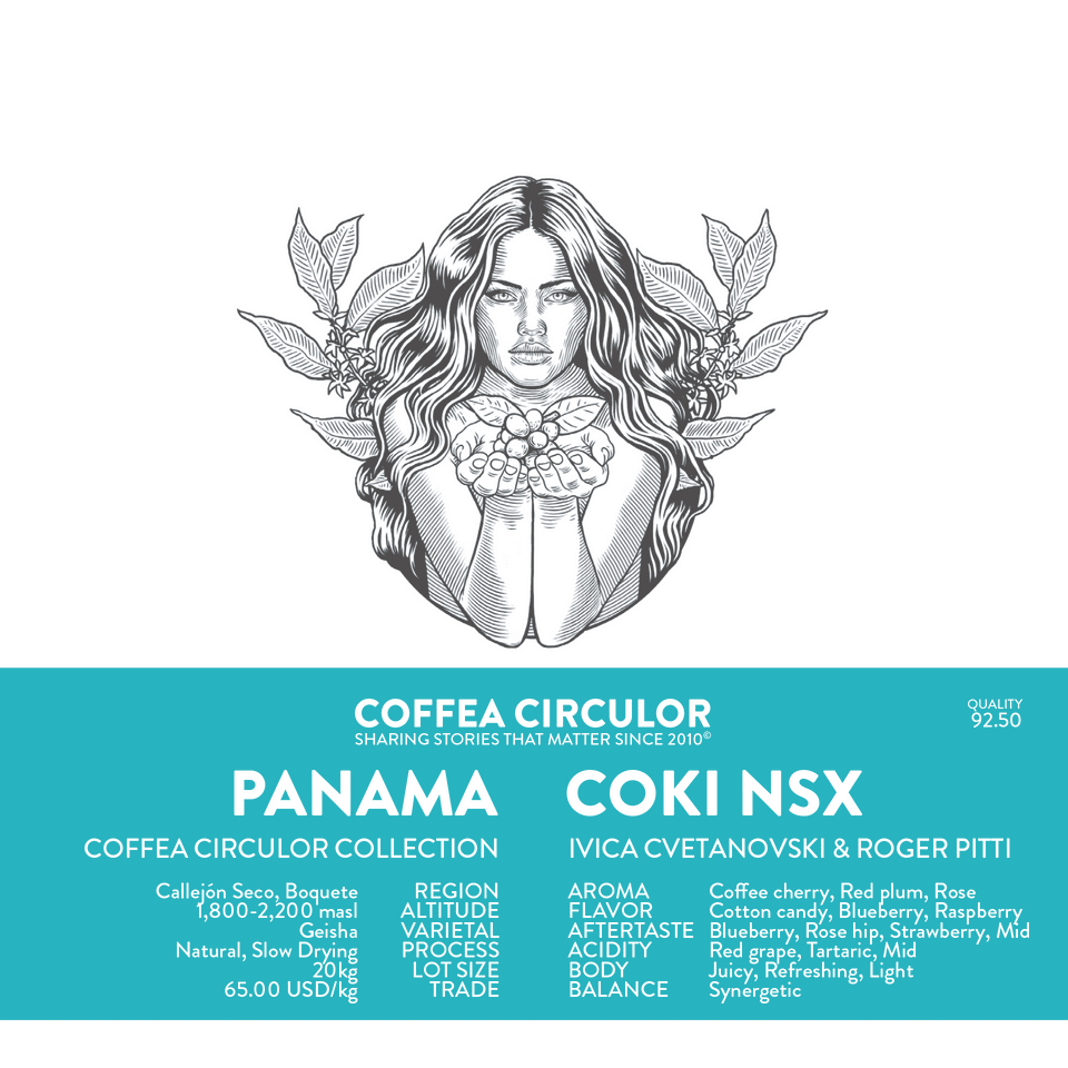 PANAMA Coki Geisha Natural Slow Drying NSX
